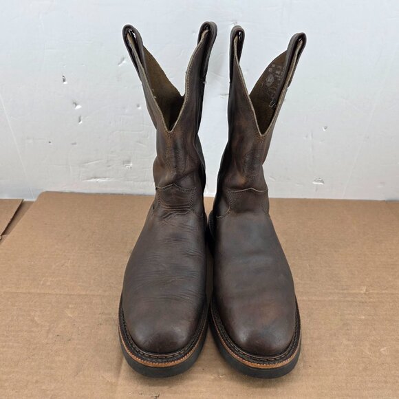 Justin Blueprint Men's 11" Leather Soft Non Safety Toe Boots Brown Size 9 D - Picture 2 of 16